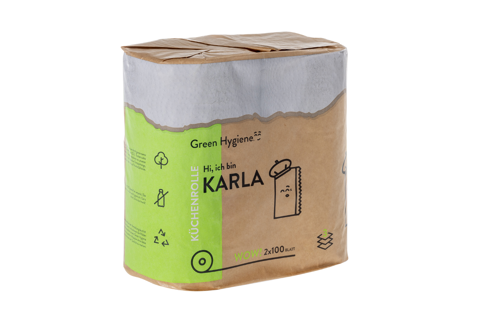Verpackte Küchenrolle Karla von Green Hygiene