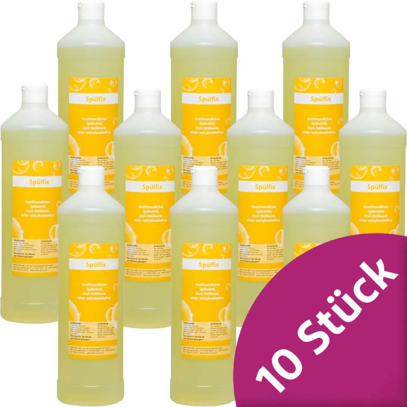 Spülmittel Spülfix, Zitrone, 10x1 Liter