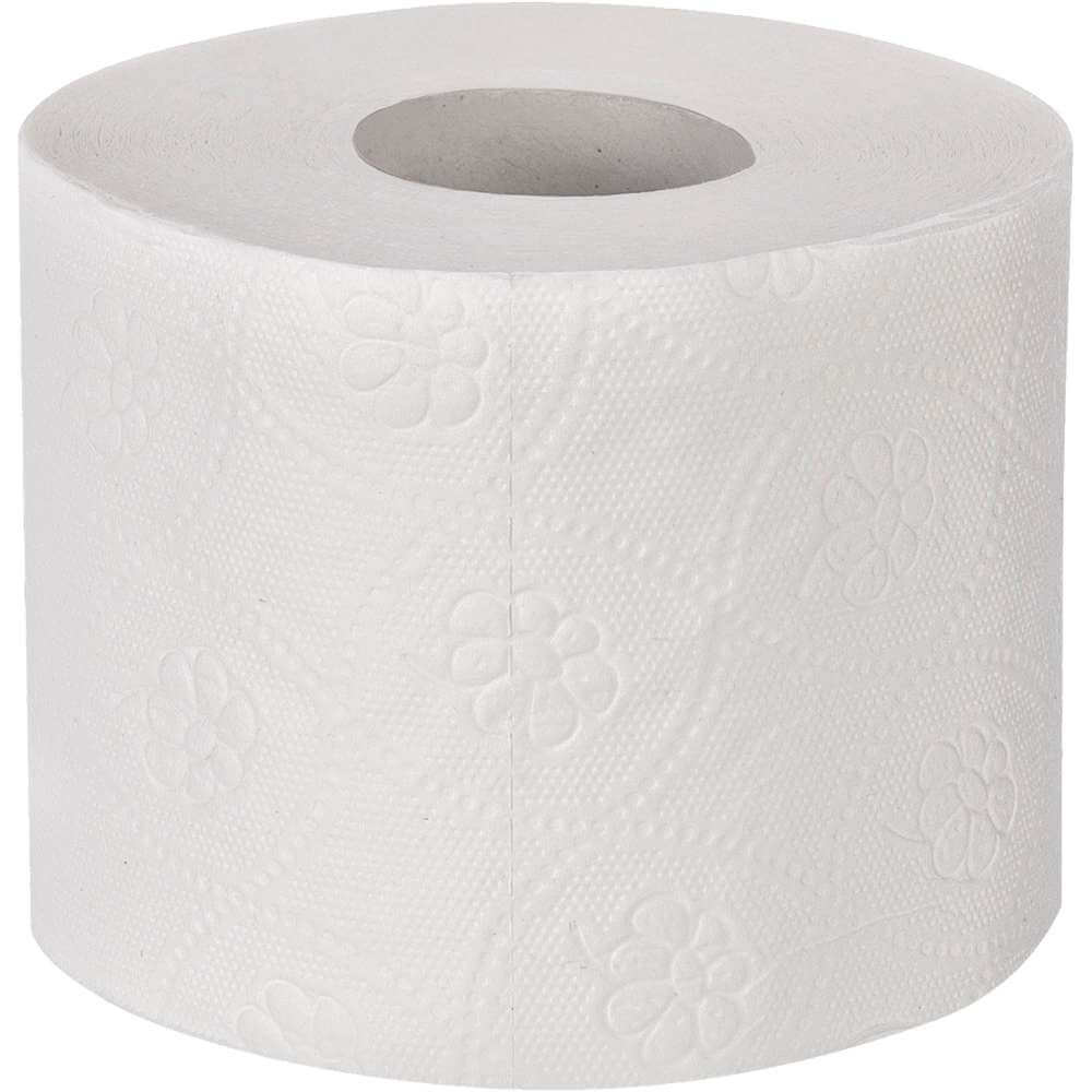 Toilettenpapier, 2-lagig, Zellstoff, 250 Blatt, 64 Rollen