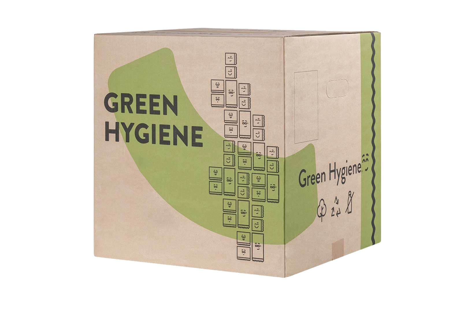 Green Hygiene KORDULA, Toilettenpapier, 3-lagig, Recycling, 400 Blatt, 36 Rollen