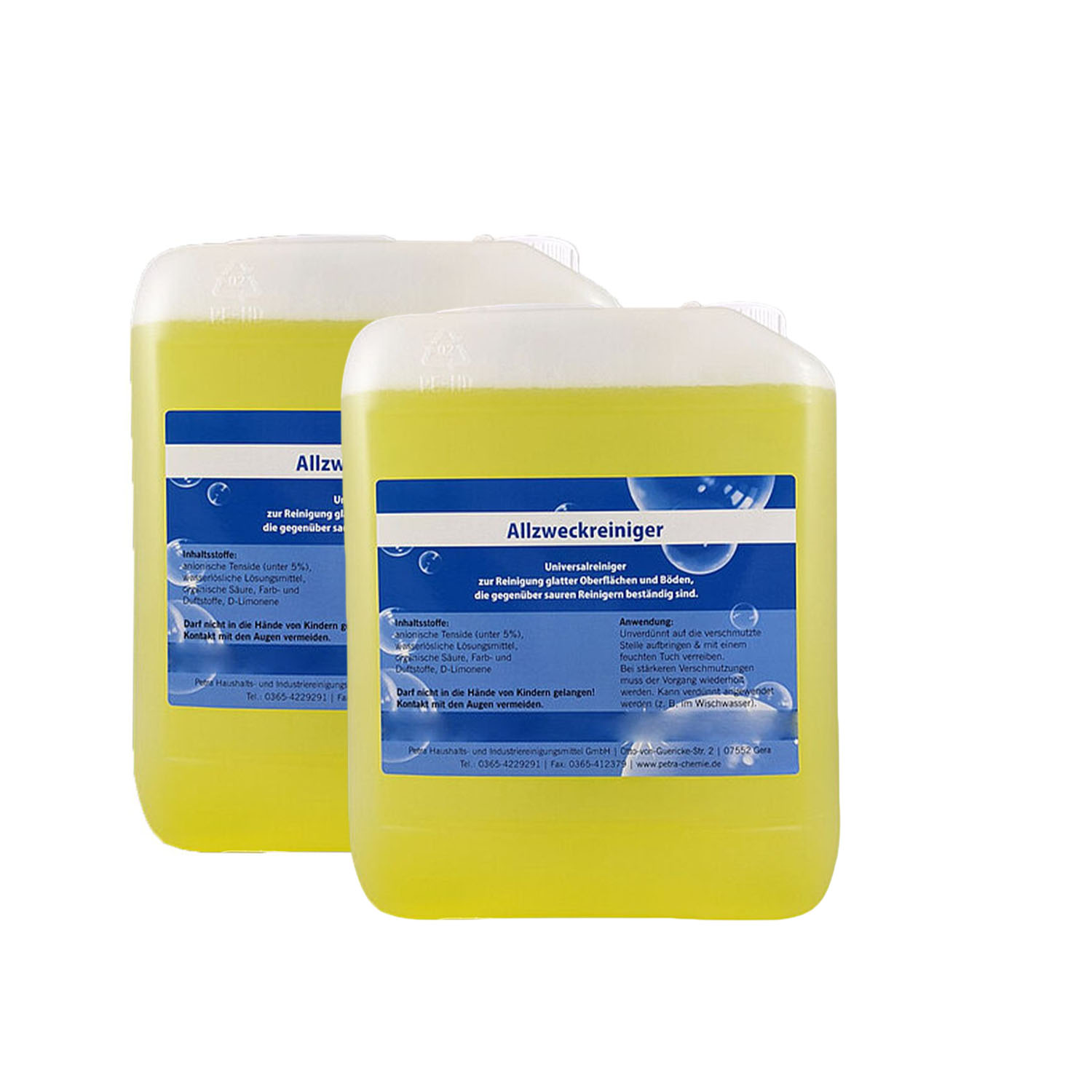 Allzweckreiniger, Zitrone, 2 x 5 Liter Kanister