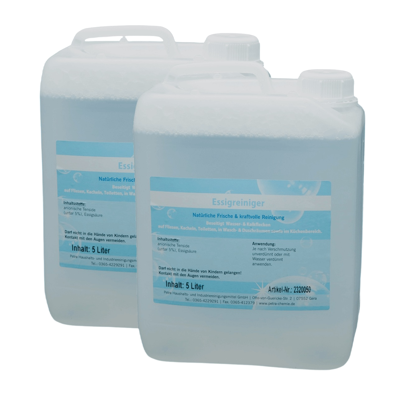 Essigreiniger 2 x 5 Liter Kanister