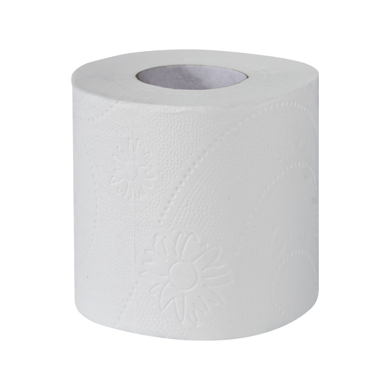 Toilettenpapier, 3-lagig, Zellstoff, 250 Blatt, 64 Rollen