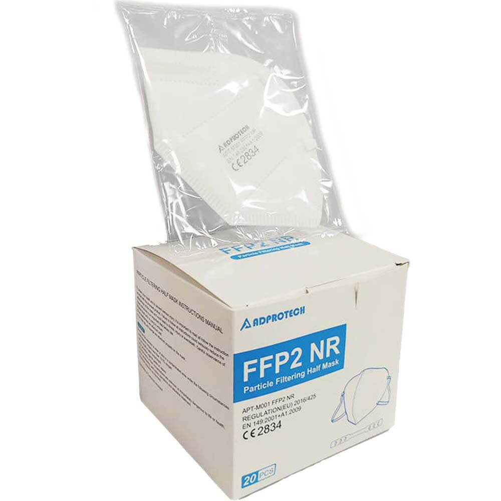 FFP2-Atemschutzmasken, CE-Zertifikat, 20 Stück, einzeln verpackt