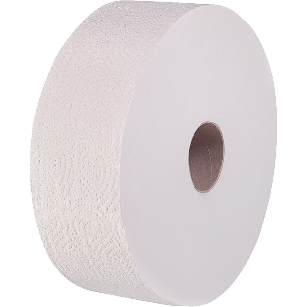 Muster: Jumbo-Toilettenpapier, 2-lagig, Zellstoff, 170m